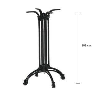 Pied de table haute fonte daluminium SYLT-H noir...