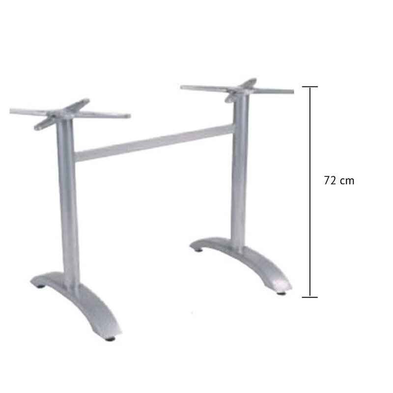 Pied de table double aluminium NEPAL-DOUBLE (haut. 72 cm)