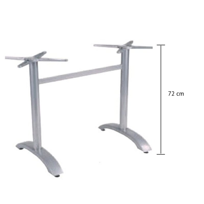Piétement de table double en aluminium Nepal Mobirex mobilier chr et
