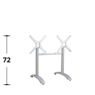 Pied de table double rabattable aluminium CINDY DOUBLE K...