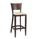 Chaise de bar bistrot en bois assise rembourre DIORA BP