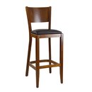 Chaise de bar bistrot en bois assise rembourre DIORA BP