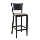 Chaise de bar bistrot en bois assise rembourre DIORA BP