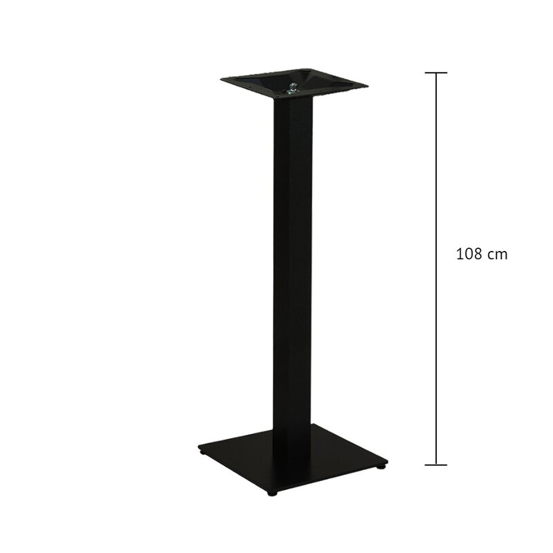 Pied de table haute en fonte noire MARINO-404-H (haut 108 cm)