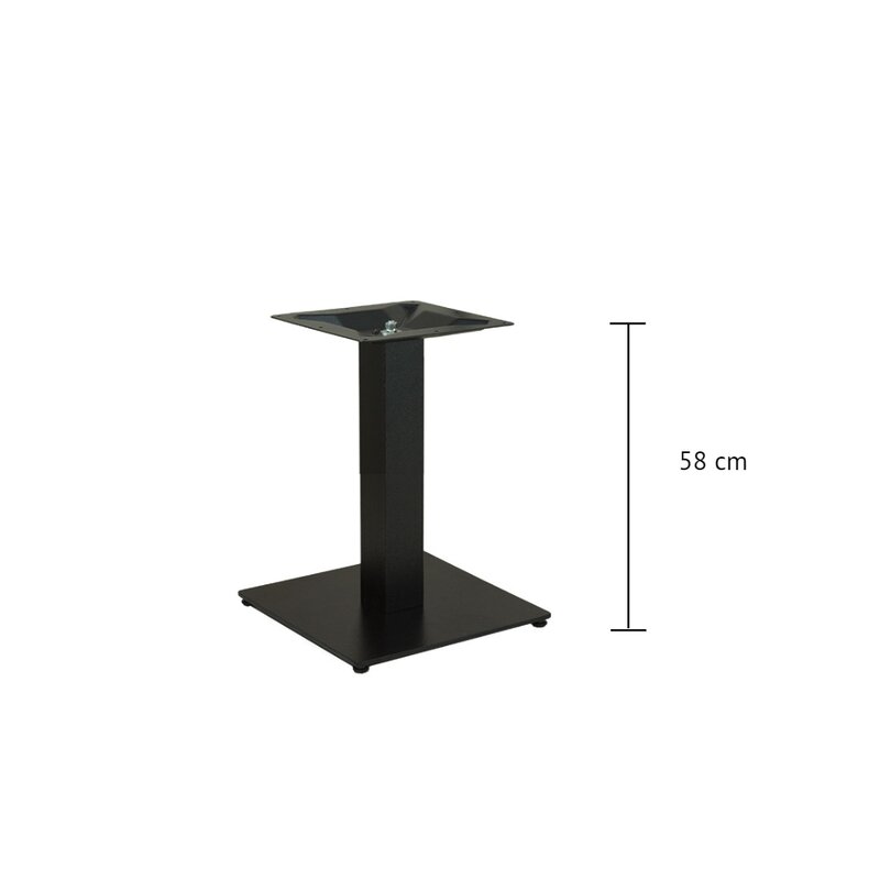 Pied de table basse en fonte noire MARINO-404-C (haut. 58cm)
