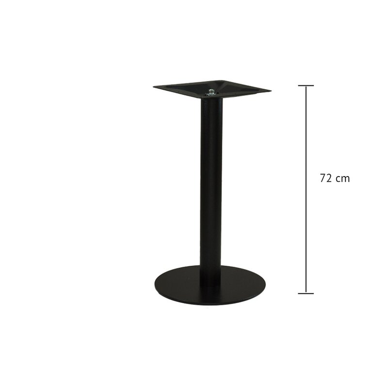 Pied de table en fonte noire MARINO-400 (haut. 72cm)