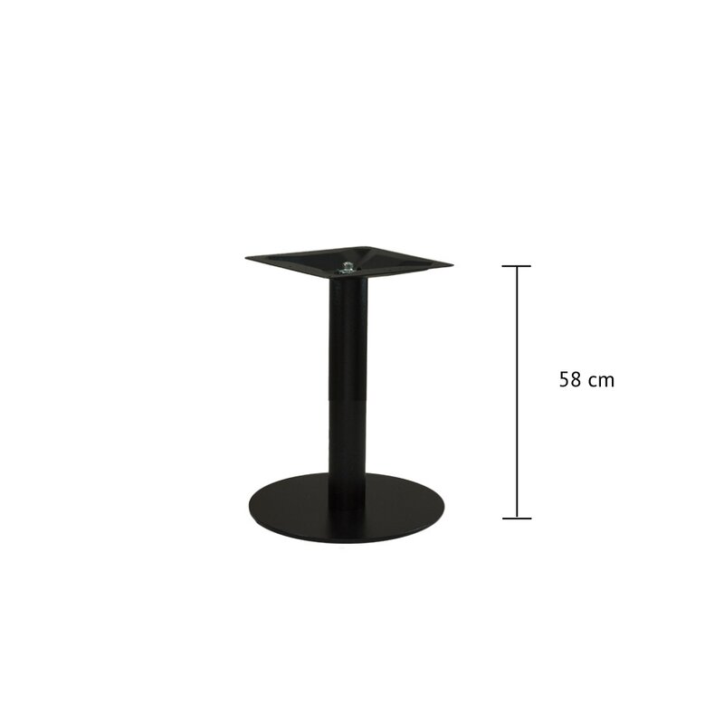 Pied de table basse en fonte noire MARINO-400-C (haut. 58cm)