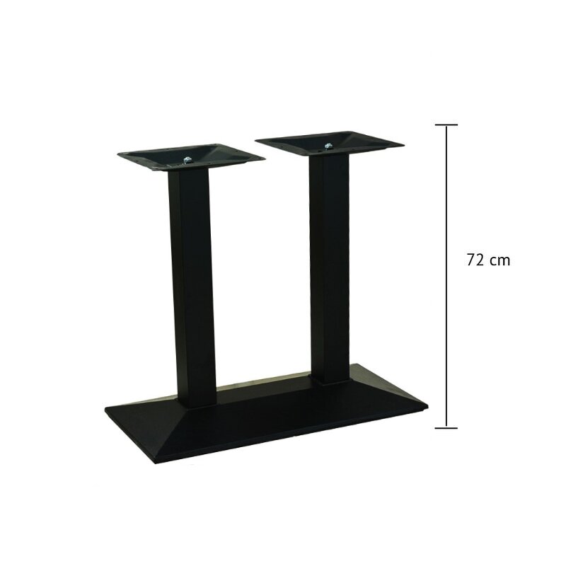 Pied de table double rectangulaire trapze en fonte KONTI-407 (haut. 72cm)