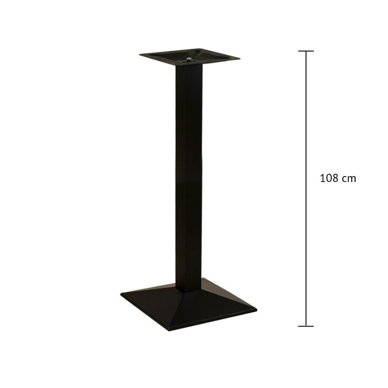 Pied de table mange debout carré trapèze en fonte KONTI-H-404 (haut. 108cm)