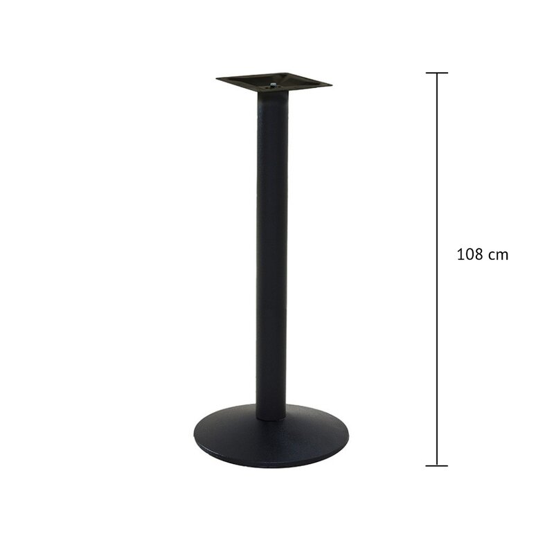 Pied de table mange debout rond conique en fonte KONTI-H-400 (haut. 108cm)