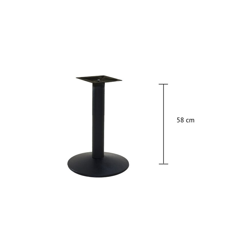 Pied de table basse rond conique en fonte KONTI-C-400 (haut. 58xm)
