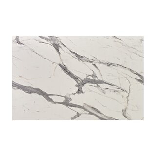 Plateau bureau Statuario Marbre Blanc Compact Ep 10mm