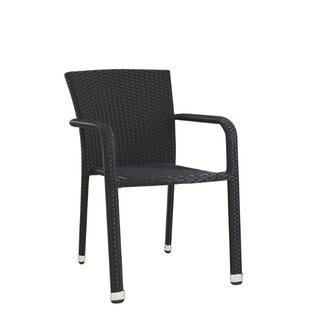 Chaise dextrieur rsine tresse BASATO noir
