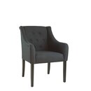 Chaise en bois rembourre capitonne KAVIRA-A