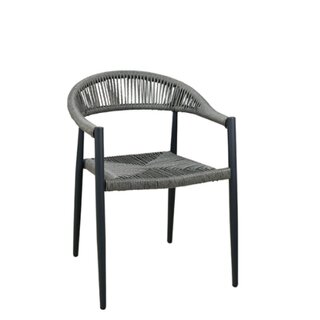 Chaise dextrieur aluminium et corde tresse SPIDRO X Gris