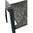 Chaise dextrieur aluminium et corde tresse SPIDRO X Gris