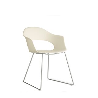 Chaise en mtal chrome sige polypropylne DOMINE blanc