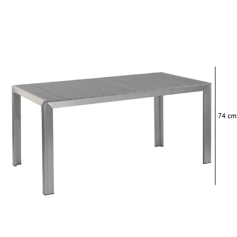 Table pour terrasse Simon-160 GRIS