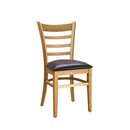 Chaise en chne massif assise rembourre ZEUS-C-P