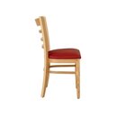 Chaise en chne massif assise rembourre ZEUS-C-P