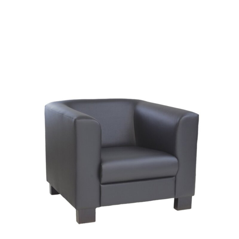 Fauteuil club CANO Blanc Simili-cuir