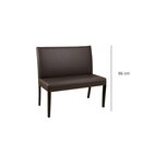 Banc 2 places en bois rembourr� BIATAN H�tre naturel Simili-cuir