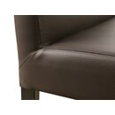 Banc 2 places en bois rembourr� BIATAN H�tre naturel Simili-cuir