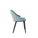 Chaise en bois rembourr�e CIZRON Cerisier Simili-cuir