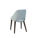 Chaise en bois rembourr�e CIZRON Cerisier Simili-cuir
