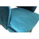 Chaise en bois rembourr�e CIZRON A Noir Simili-cuir