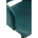 Chaise en bois rembourr�e CIZRON A Noir Simili-cuir