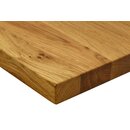Plateau de table chne massif fum 70x70cm Ep 30mm