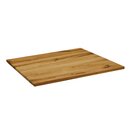 Plateau de table chne massif fum 70x70cm Ep 30mm