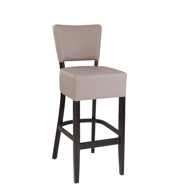 Chaise de bar taupe AKINA B ST