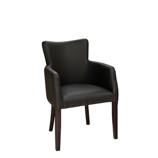 Chaise rembourre avec accoudoirs AKINA A Noir