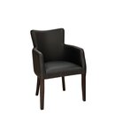 Chaise rembourre avec accoudoirs AKINA A Noir