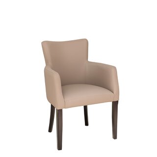 Chaise rembourre avec accoudoirs AKINA A Taupe