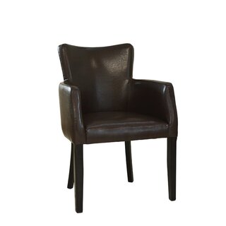 Chaise rembourre avec accoudoirs AKINA A Brun Antique