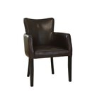 Chaise rembourre avec accoudoirs AKINA A Brun Antique