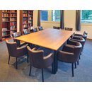 Chaise rembourre avec accoudoirs AKINA A Brun Antique