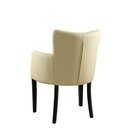 Chaise rembourre avec accoudoirs AKINA A Beige