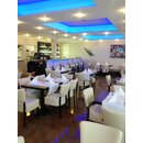 Chaise en bois rembourr�e AKINA H�tre fonc� Simili-cuir antique