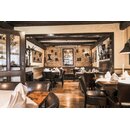 Chaise en bois rembourre AKINA Nougat Tissus