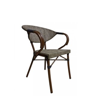 Chaise dextrieur gris clair MOCA