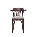 Chaise en bois avec assise rembourre BISTRO 11 P Tissus