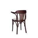 Chaise en bois avec assise rembourre BISTRO 11 P Tissus
