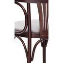 Chaise en bois avec assise rembourre BISTRO 11 P Tissus